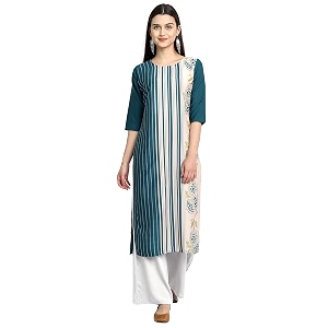 Womens Crepe Regular Kurta