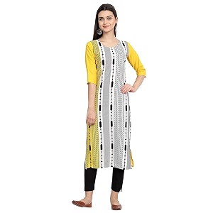 Womens Crepe Regular Kurta