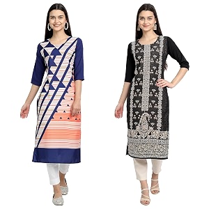 Womens Crepe Regular Kurta