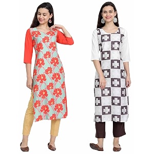 Womens Crepe Regular Kurta