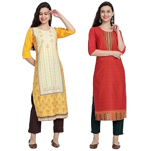 Womens Crepe Regular Kurta