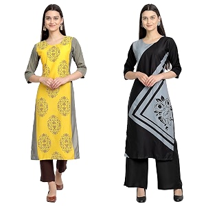 Womens Crepe Regular Kurta