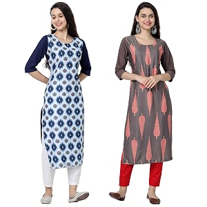 Womens Crepe Regular Kurta