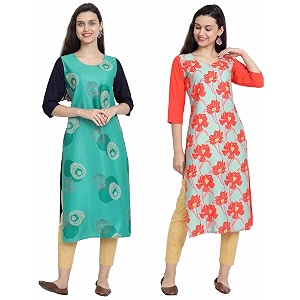 Womens Crepe Regular Kurta