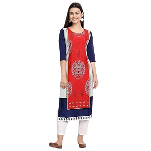 Womens Crepe Regular Kurta