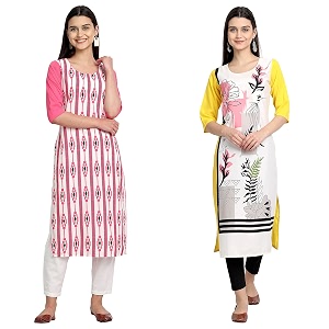 Womens Crepe Regular Kurta
