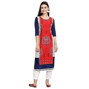 Womens Crepe Regular Kurta