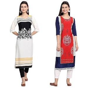Womens Crepe Regular Kurta