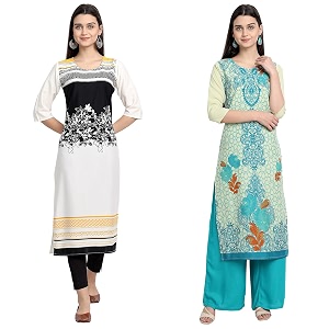 Womens Crepe Regular Kurta