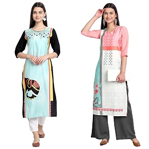 Womens Crepe Regular Kurta