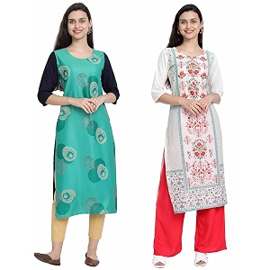 Womens Crepe Regular Kurta