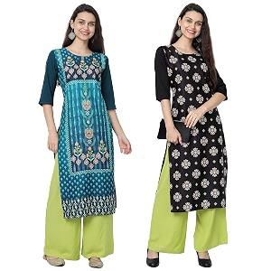 Womens Crepe Regular Kurta