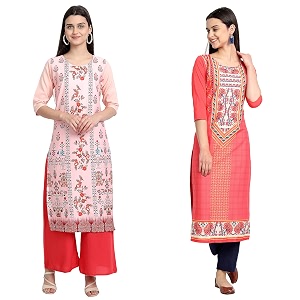 Womens Crepe Regular Kurta