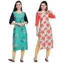 Women39s Crepe Regular Kurta