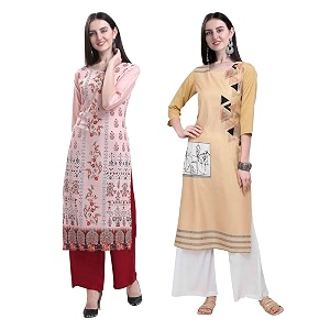 Womens Crepe Straight Kurta
