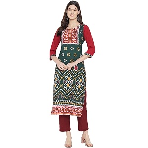Womens Crepe Straight Kurta
