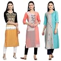 Women39s Crepe Straight Kurta