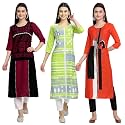 Women39s Crepe Straight Kurta