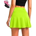 Women's Cycling Skirts 4D Padded Bike Shorts with Pockets High Waist Biking Skort for Road Mountain Bicycle Riding