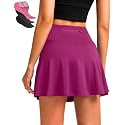 Women's Cycling Skirts 4D Padded Bike Shorts with Pockets High Waist Biking Skort for Road Mountain Bicycle Riding