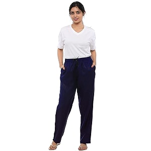 Womens Denim Loose fit Pants Trousers