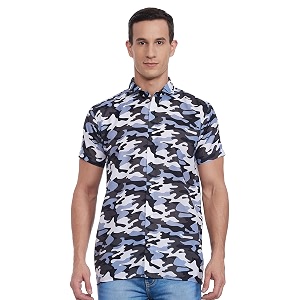 WOMENS DEZIER Mens Printed Regular Fit Shirt