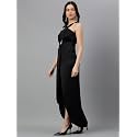 Women39s Elegant Draped Halter Neck Gown 