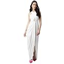 Women39s Elegant Draped Halter Neck Gown 