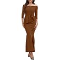 Women39s Elegant Formal Mermaid Maxi Dress Off
