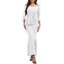 Women39s Elegant Formal Mermaid Maxi Dress Off