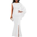 Women39s Elegant One Bell Sleeve Side Split