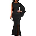 Women39s Elegant One Bell Sleeve Side Split