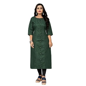 Womens Embroidered Plus Size Kurtis