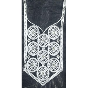 Womens Embroidery Desing Net Fabric Neck Applique