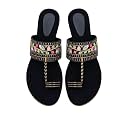 Women's Fancy Sandals | Stylish & Comfortable Party Flat Sandals | Trendy Casual Slip-On Footwear for Women & Girls