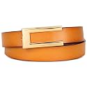Women's Fashion Classic Metal Buckle Leather Belt with Jeans Dress