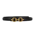 Women's Fashion Classic Metal Buckle Leather Belt with Jeans Dress