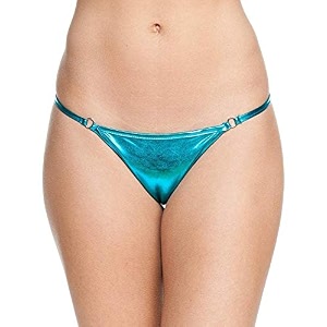 Womens Faux Leather Spandex G-Strings Pack