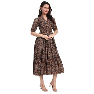 Womens Fit and Flare Dress I Pure