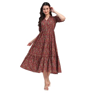 Womens Fit and Flare Dress I Pure