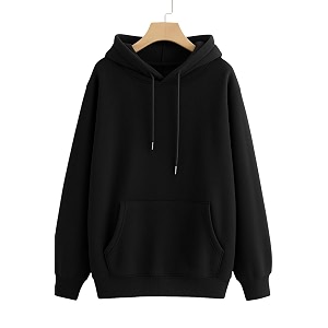 Womens Fleece Fabric Zipper Hooded Jacket Loose