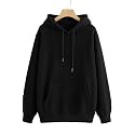 Women39s Fleece Fabric Zipper Hooded Jacket Loose