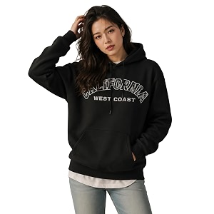 Womens Fleece Hoodie Sweatshirt California West