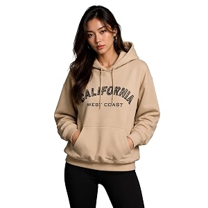 Womens Fleece Hoodie Sweatshirt California West