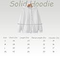 Women39s Fleece Plain Hoodie