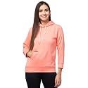 Women39s Fleece Plain Hoodie
