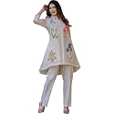 Women39s Floral Digital Print Cotton Pant Suit