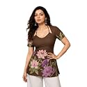 Women39s Floral Laila Cut Short Kurti Cotton
