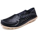 Women39s Floral Leather Slipper Loafers Flat Shoes