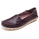 Women39s Floral Leather Slipper Loafers Flat Shoes